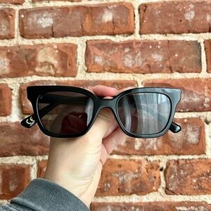 Madewell Retro Cat-Eye Black Sunglasses